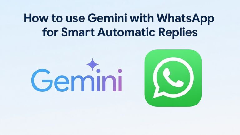 Using Google Gemini with WhatsApp for Intelligent Auto Replies