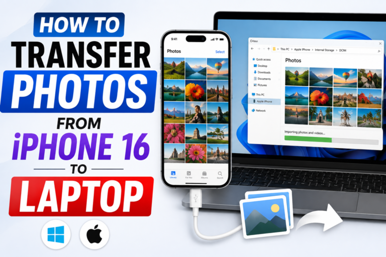 How to Transfer Photos from iPhone 16 to a Laptop: Easy Methods