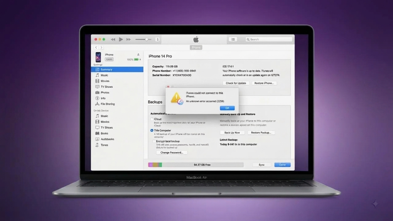 How to Fix iTunes Error 3259 and Restore the Connection