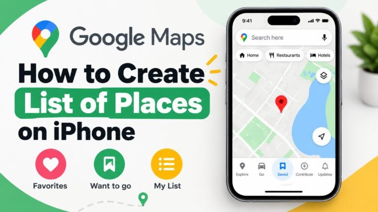 How to Create and Organize Saved Place Lists in Google Maps on iPhone