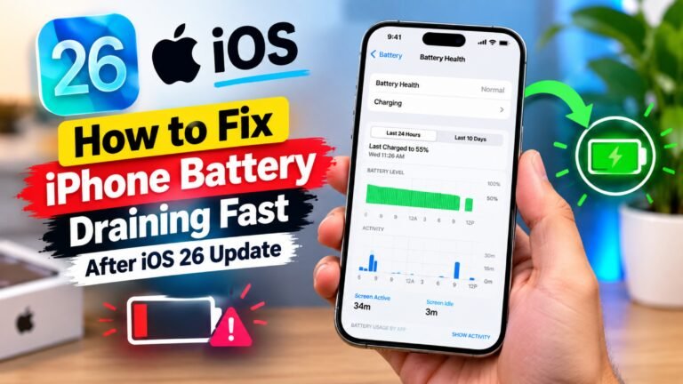 How to Fix iPhone Battery Draining Fast After iOS 26 Update