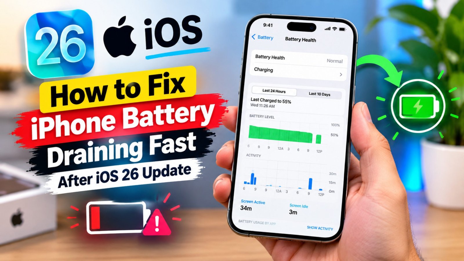 How to Fix iPhone Battery Draining Fast After iOS 26 Update