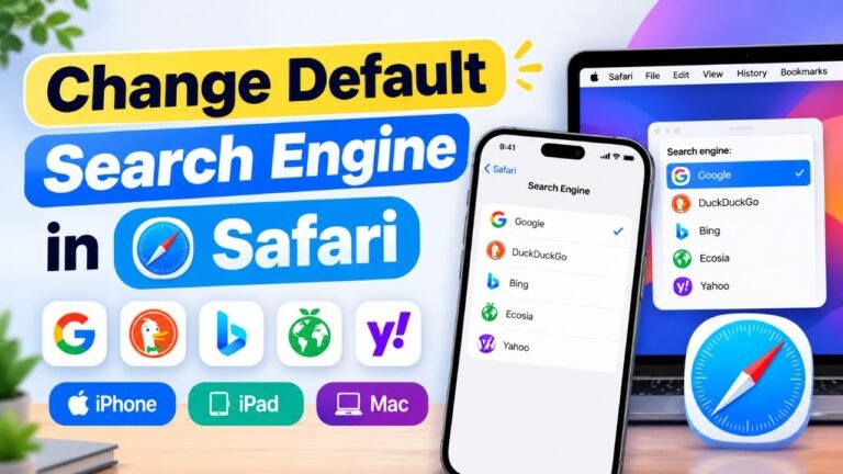 How to Change the Default Search Engine in Safari on iPhone, iPad, and Mac