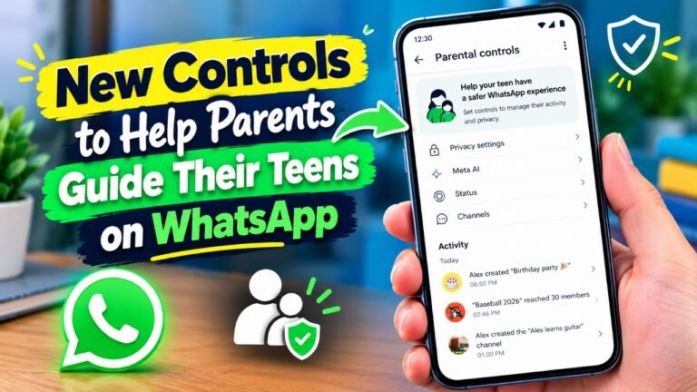 WhatsApp Parental Controls for Teens feature