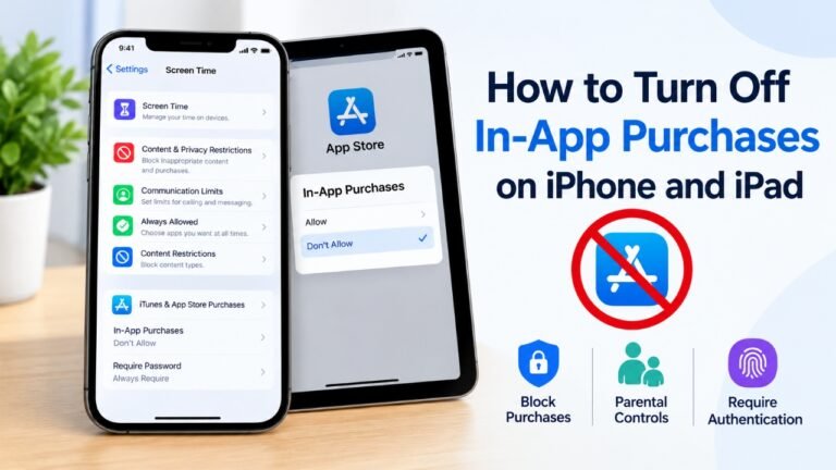 Turn off in-app purchases on iPhone and iPad using Screen Time settings