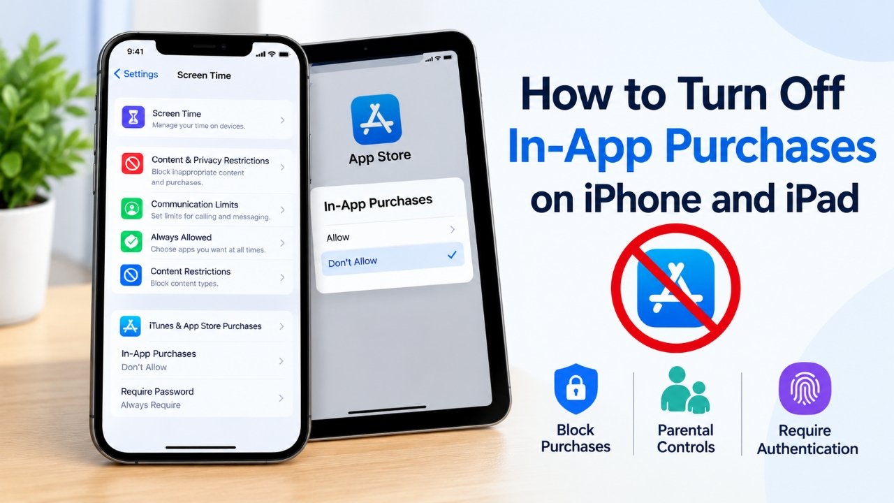 Turn off in-app purchases on iPhone and iPad using Screen Time settings