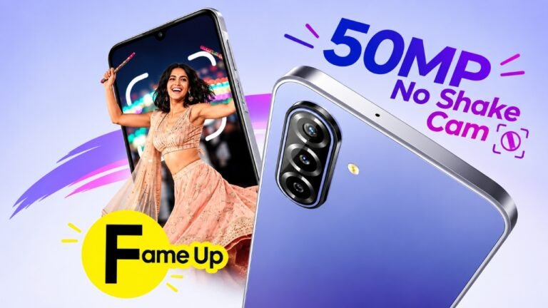 Samsung Galaxy F70 5G smartphone featuring a 50MP camera and Super AMOLED display