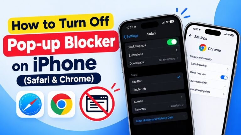 Turn Off Pop-Up Blocker on iPhone