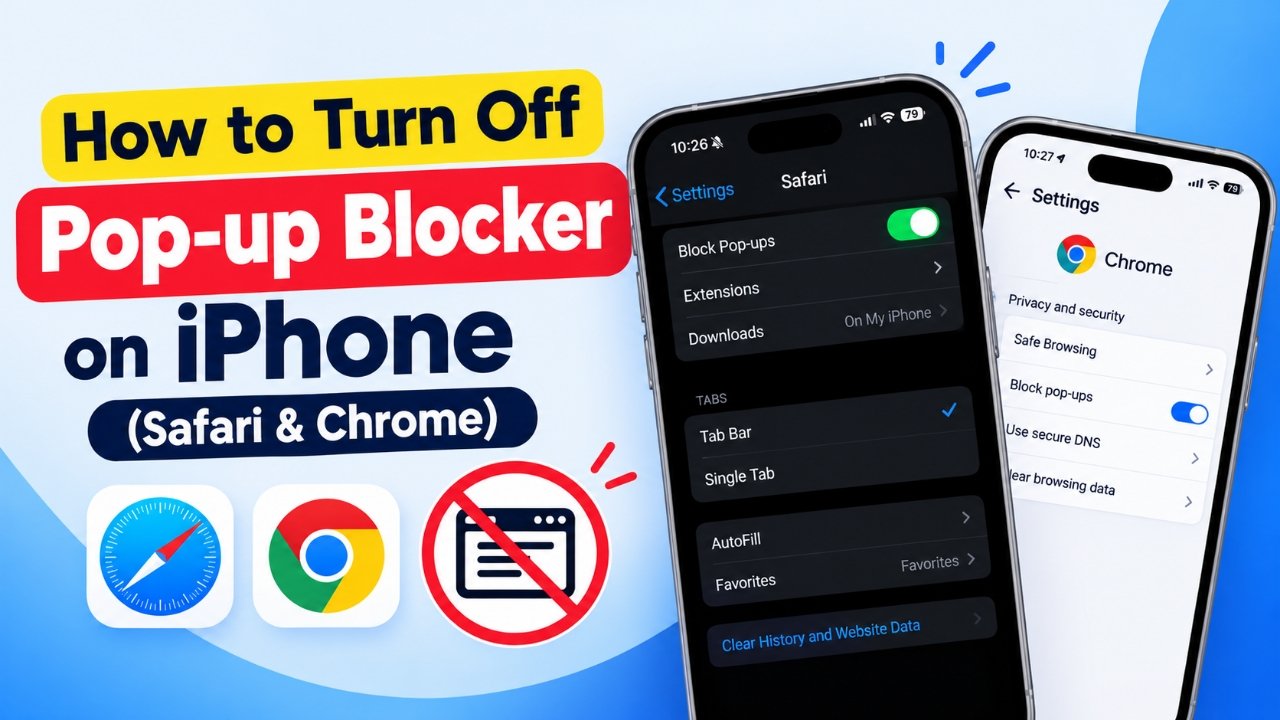 Turn Off Pop-Up Blocker on iPhone