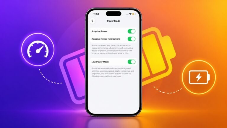 Adaptive Power vs Low Power Mode on iPhone