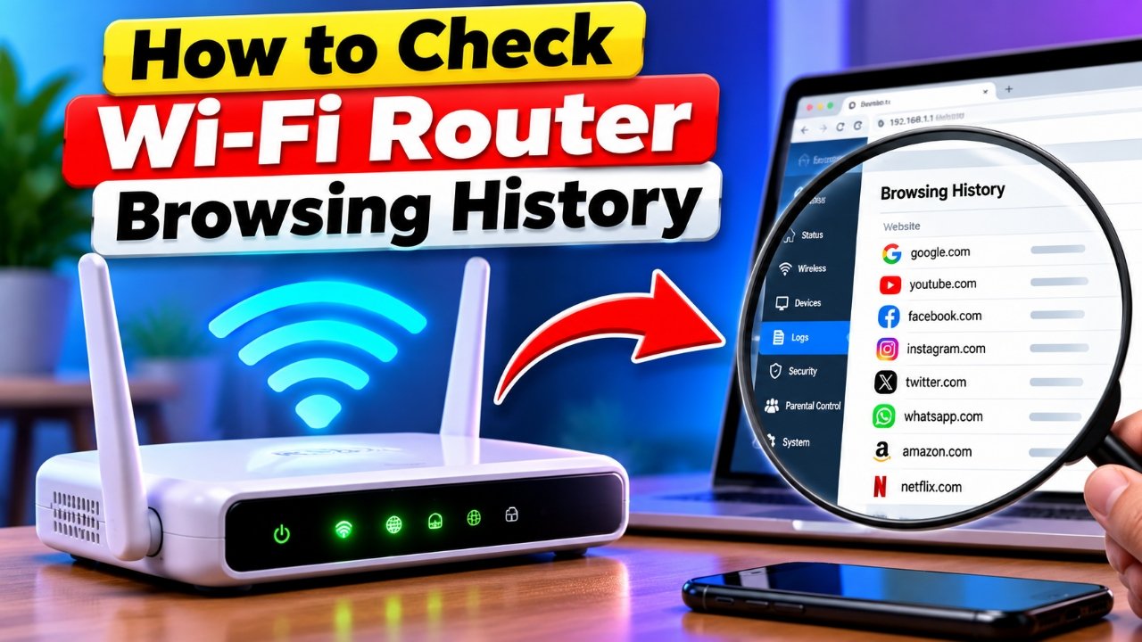 How to check browsing history on a Wi-Fi router using the router admin dashboard